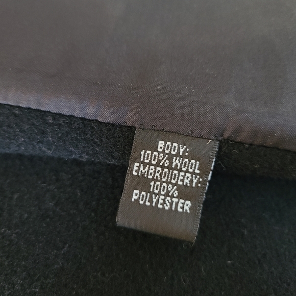 Wool Vest with Embroidery and Faux Fur Collar, Size Medium - Picture 10 of 10